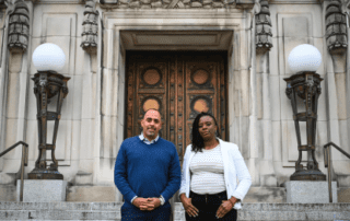 David Muhammad, head of the National Institute for Criminal Justice Reform, which oversees multiple anti-violence programs around the country, credits the commitment of Rosie Bryant and the Indianapolis mayor’s office for the city’s drop in homicides in the city.