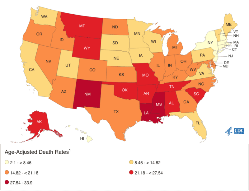 , Firearm Mortality by State, Live Free USA - Pastor Mike McBride