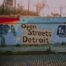 open streets Detroit-printed street wall art
